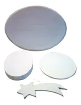 Comprar Lote Figuras Para Artesanias De Mdf Con Base Pintura Blanca