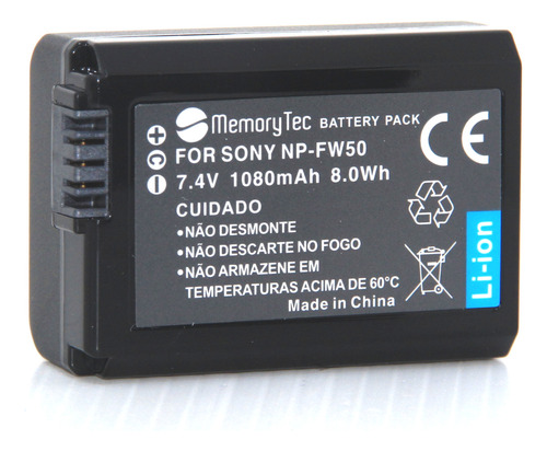 Np-fw50 Para Sony Alpha 7 7r A7r A7s A5100 A6000 A6300 A6400