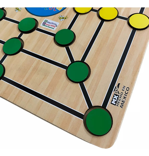 Pitarra Juego De Mesa Tradicional Didáctico Madera 24 Fichas