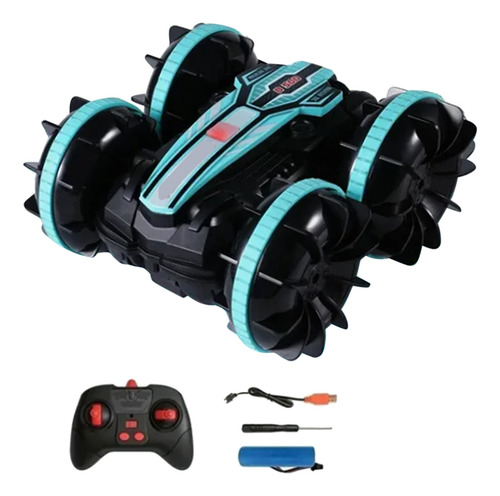 Rc Stunt Car Flexible Anfibio Rc Stunt Car Azul Usb