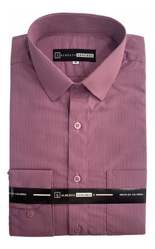 Camisa Manga Larga Rayas - Slim Fit