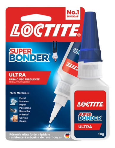 Cola Instantanea Super Bonder Original Ultra 20g Loctite