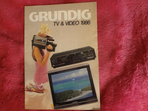 Grundig Tv Y Video Catalogo Holandes 1986