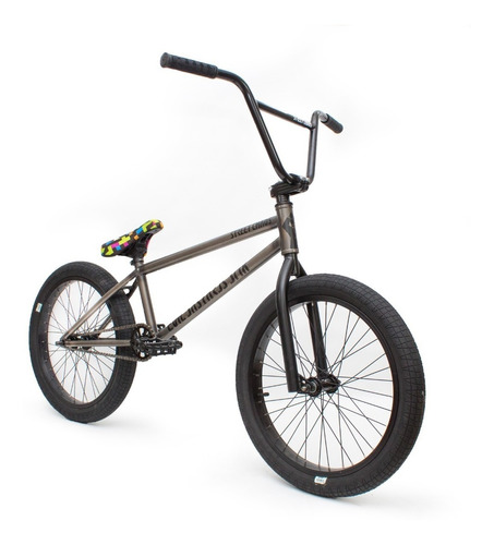 Bicicleta Bmx Street Chaos Raw Con Cubiertas Anchas Pro!