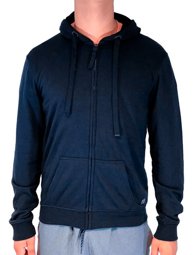 Efecto Uno Campera C/capucha Lifestyle Hombre Azul Mar Fuk