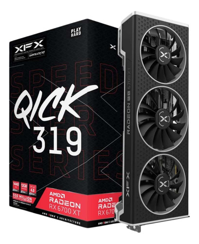 Placa De Vídeo Amd Radeon Rx 6700 Xt 12gb Gddr6 Xfx Qick 319