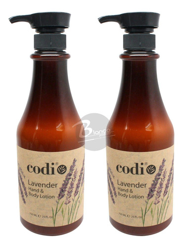 Codi Locion Para Manos Y Cuerpo De Lavanda 750ml 25oz 2pc