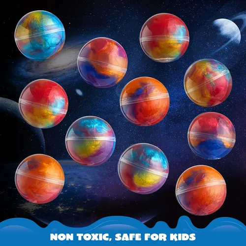 Paquete De 24 Bolas De Slime De Galaxia Para Fiesta Y Estrés
