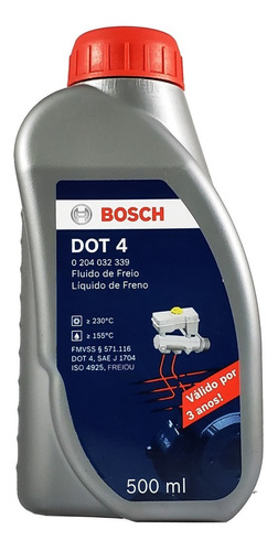 Fluído De Freio Bosch Dot 4 500ml Original Para Honda Fit 1.