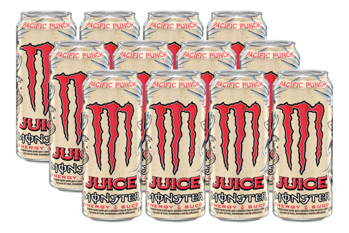 Energético Monster Juice Pacific Punch Lata 473ml Pack C/6