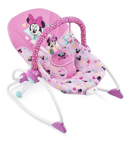 Silla Mecedora Bebe Bright Starts Rocker Disney Vibra Minnie