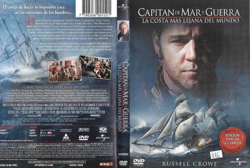 Capitán De Mar Y Guerra Dvd Russell Crowe Patrick O'brian