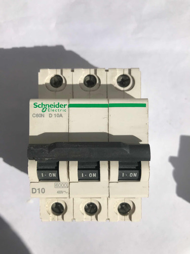 Llave Térmica Schneider Tripolar 3x 10a