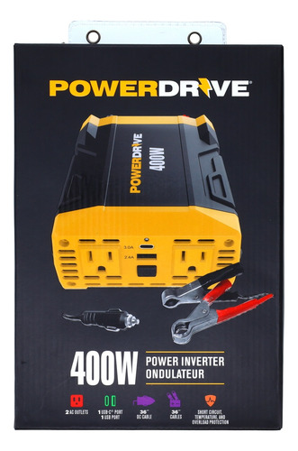 Inversor De Corriente De 400 Vatios Powerdrive
