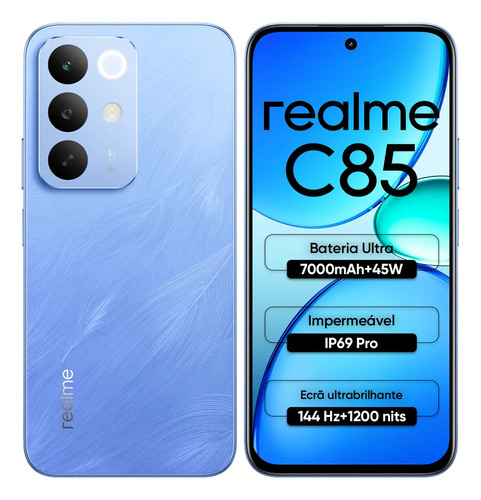 Realme C85 4g 256gb Azul - Dual Chip