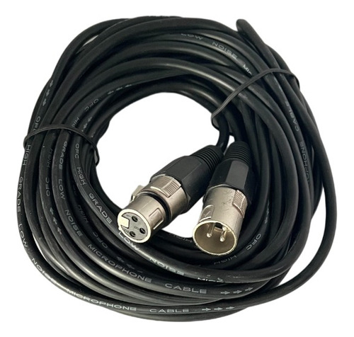 Cable Xlr Macho A Xlr Hembra 3 Pin X 10 Mts X3 Unidades