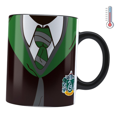 Taza Magica Harry Potter Casas Uniforme Escudos Hogwarts