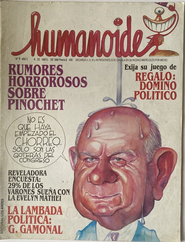 Humanoide Nº 9, Humor Gráfico Chileno, 48 Pág. 1990, Y1b4