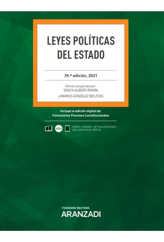 Leyes Políticas Del Estado (papel + E-book) - Alberti Rovir