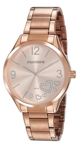 Relógio Mondaine Feminino 53821 Rose 5,0 Cm Aço