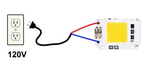 Led 20 Watts Potencia Cob Color Blanco Frio 120 Volts