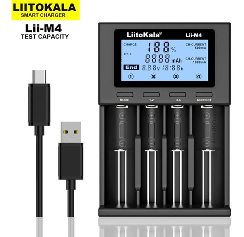 Liitokala Lii-m4 Test Carga 18650 Pantalla Nuevo Arduino