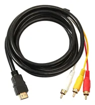 Comprar Cabo De Áudio Av Rca To 3 Audio Hdtv Male Video Compatível C