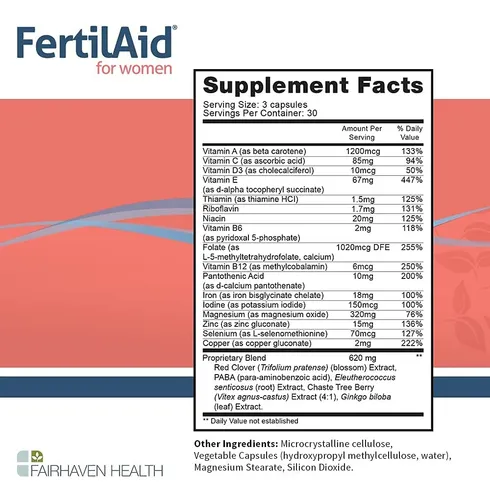 Fertilaid For Men And Women Combo Suplementos Vitamínicos De Fertilidad Masculina Y Femenina