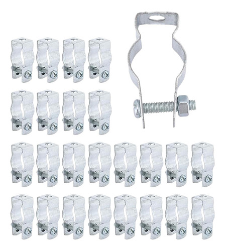 25 Piezas De Colegas De Conducto De Acero Galvanizado 20 Mm