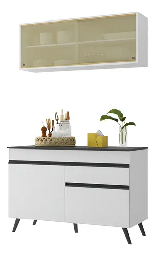 Armário Cozinha Compacta 2 Pçs Mp3688.964 Veneza Multimóveis Cor