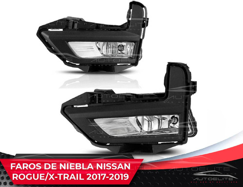 Imagen 2 de 8 de Kit Faros Niebla Nissan Rogue Xtrail 2017 2018 Con Switch