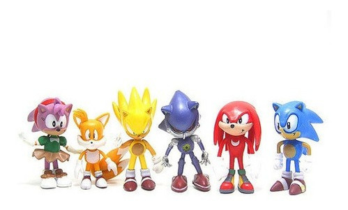 Sonic Shadow Tails Personajes Figura Juguetes 6pieza (s)