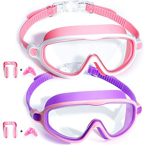 Gafas De Natacion Para Ninos De 3 A 15 Anos, Antiniebla, Ant