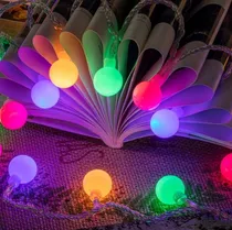 Comprar Luces De Navidad 100 Bombillos Bolas De Luces Led Multicolor