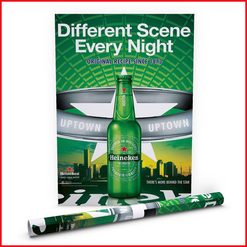 Poster Publicitario Cerveza Heineken Open World 49 - 40x60cm