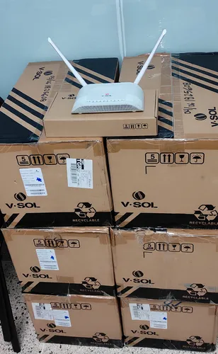 comprar Onu Router Wifi 2.4 Vsol V2802gw 2 Antenas 2x5dbi