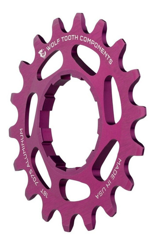 Wolf Tooth Cnc Machined Aluminum Singlespeed Cogs Purple 20t