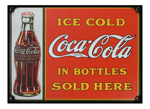 #74 - Cuadro Vintage 21 X 29 Cm / Coca Cola!