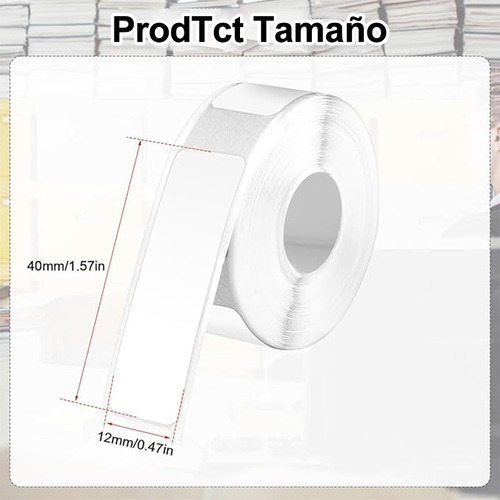 Etiqueta De Papel Para D11 D110 D101 Impermeable 12*40mm