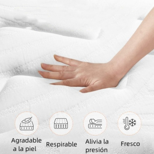 Colchon 2 Plazas Resorte Y Espuma 150x200x25cm