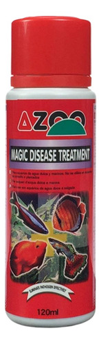 Azoo Magic Disease Fungicida Bactericida Peces Acuario 120ml