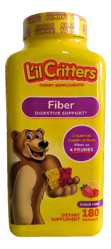 Lil Critters Fibra/ Soporte Digestivo 180 Gomitas Para Niños