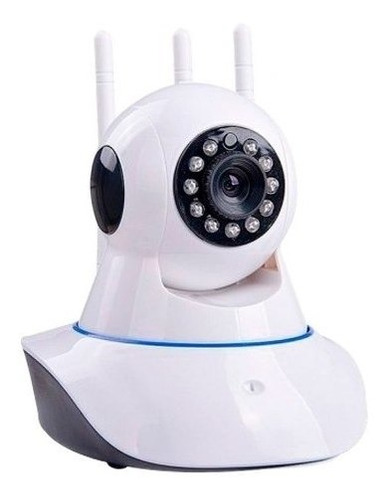 Camera Ip Sem Fio Hd 720p Wifi Noturna Gira 360 Grava 3 Ante