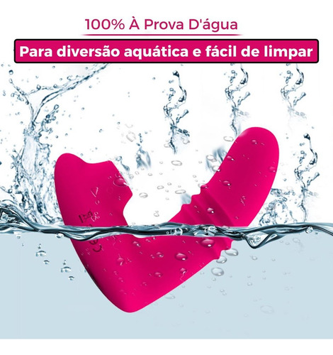 Massageador Elétrico Profissional Control Remoto Vaivem Pre Rosa-chiclete