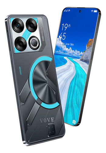 Últimas Ofertas Celular Dual Sim Vove Gt 20 Pro Android 14 Smartphone 7.3 Pulgadas Pantalla Grande Pantalla Ram16+512 Suppora 5g Red Ofertas Teléfono Negro