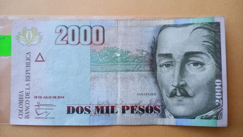 Imagen 1 de 2 de 5cu 2do Lote De Billetes Distintos De Colombia (casi Nuevos)