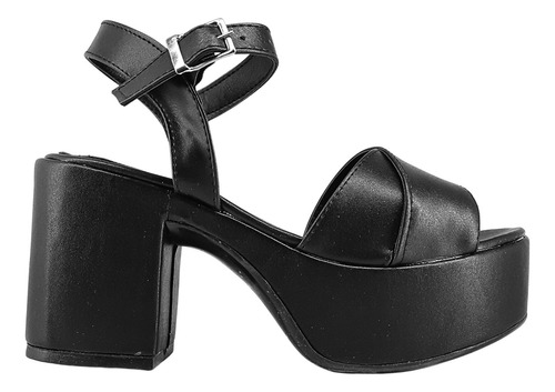 Sandalias Mujer Zapatos Cruzada 390p Plataforma Liviano 9cm 