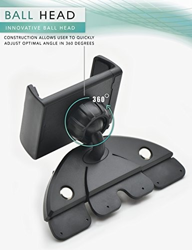 Bestrix Cd Ranura Smartphone Soporte Universal Coche Para El