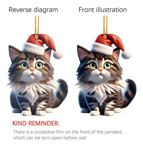 Adornos De Animales Para Árbol De Navidad Adornos De Gato De
