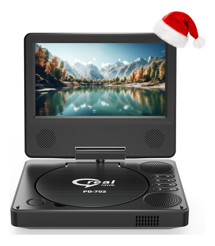 Reproductor De Dvd Portatil De 9.5 Pulgadas Con Pantalla Gir